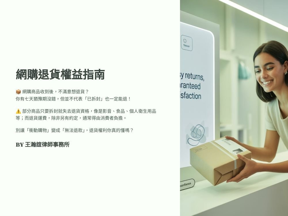 ／墨新聞／轉載、引用本所文章 【網購商品想退貨，消費者真的不能擅自拆封、並且要額外付退貨費用嗎？】