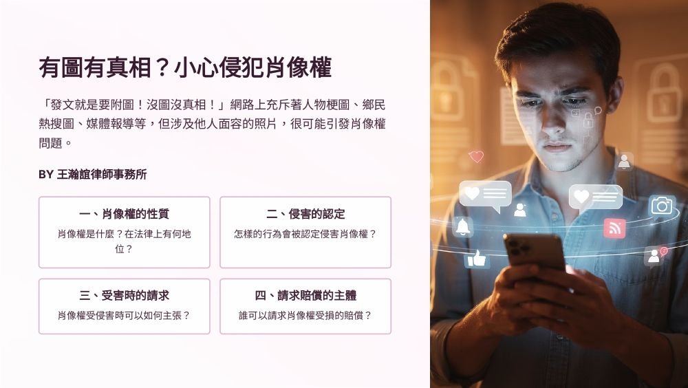 【📌溫故知新：有圖有真相？小心侵犯肖像權】